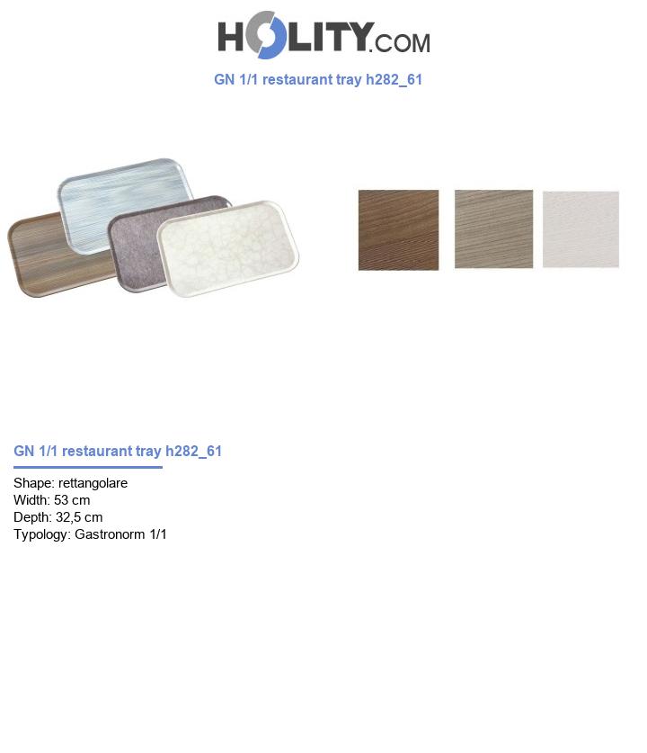 GN 1/1 restaurant tray h282_61