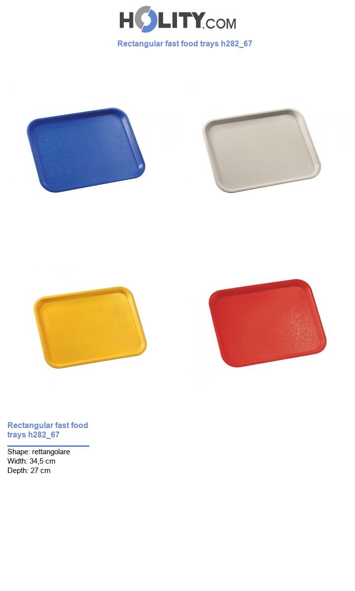 Rectangular fast food trays h282_67