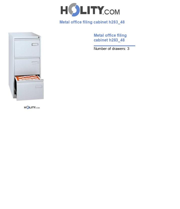 Metal office filing cabinet h283_48
