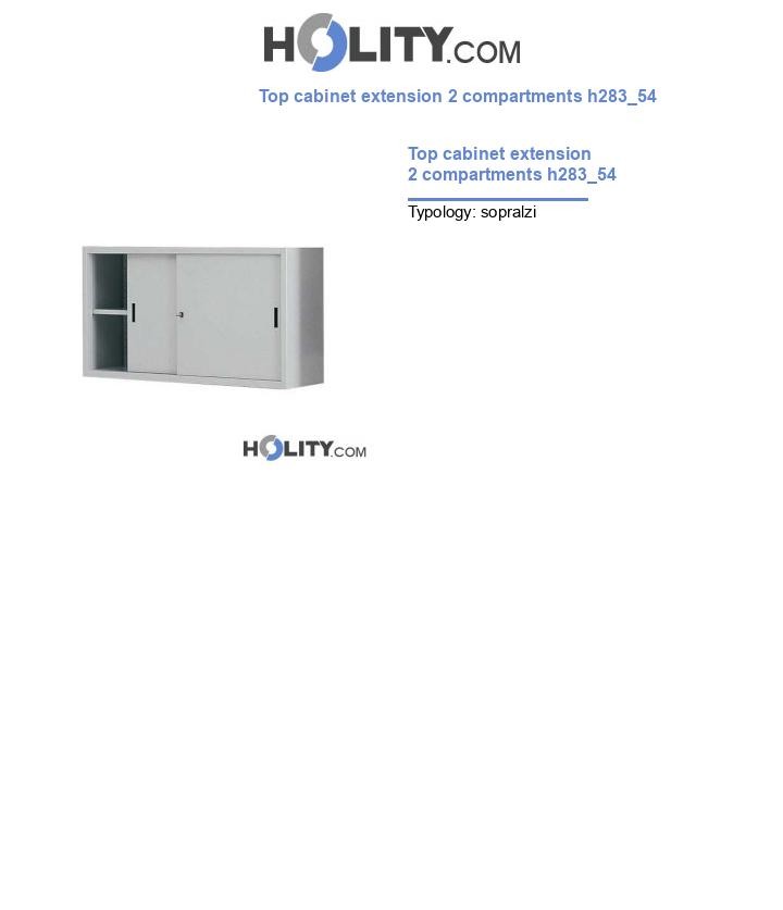 Top cabinet extension 2 compartments h283_54