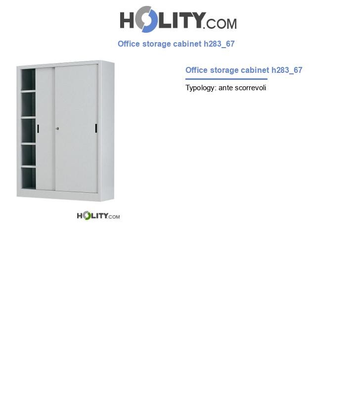 Office storage cabinet h283_67