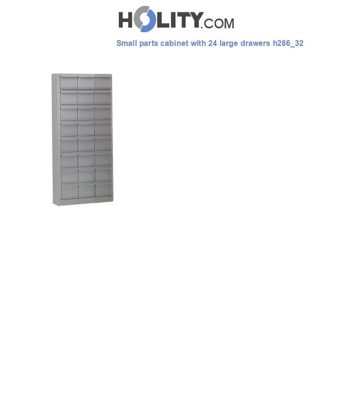 Small parts cabinet with 24 large drawers h286_32