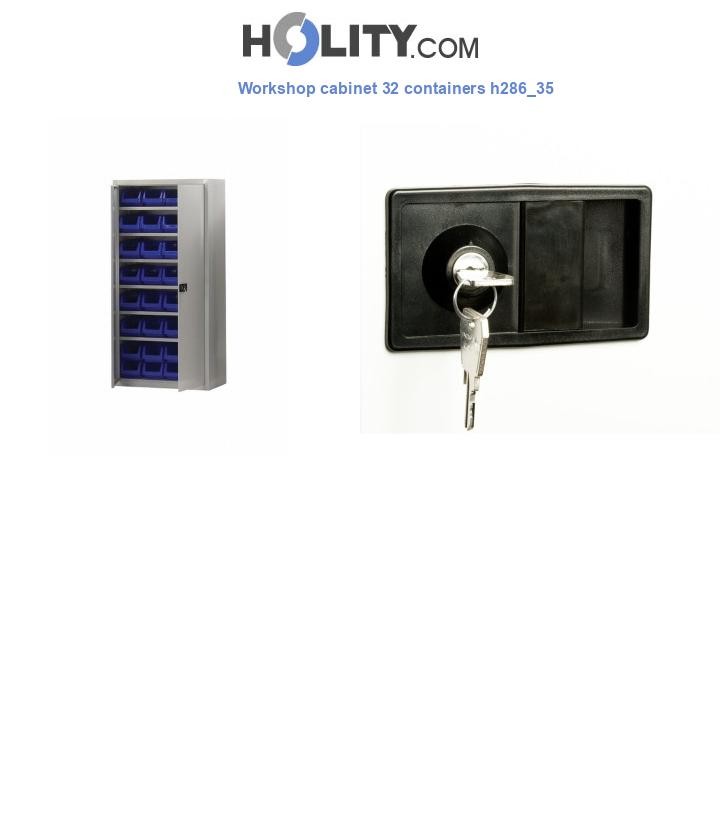 Workshop cabinet 32 containers h286_35