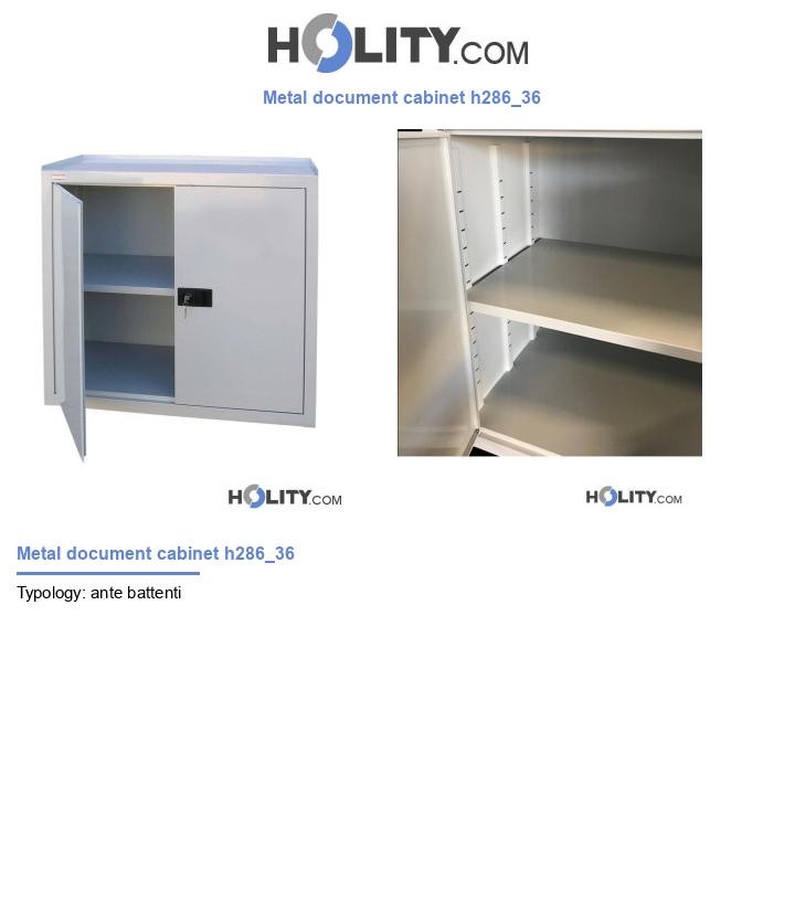 Metal document cabinet h286_36
