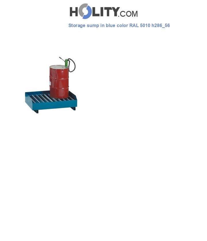 Storage sump in blue color RAL 5010 h286_56