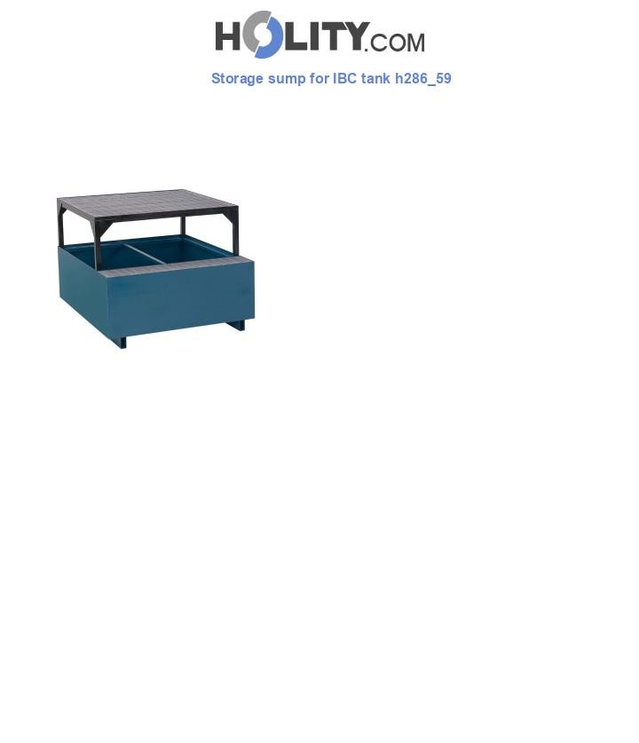 Storage sump for IBC tank h286_59
