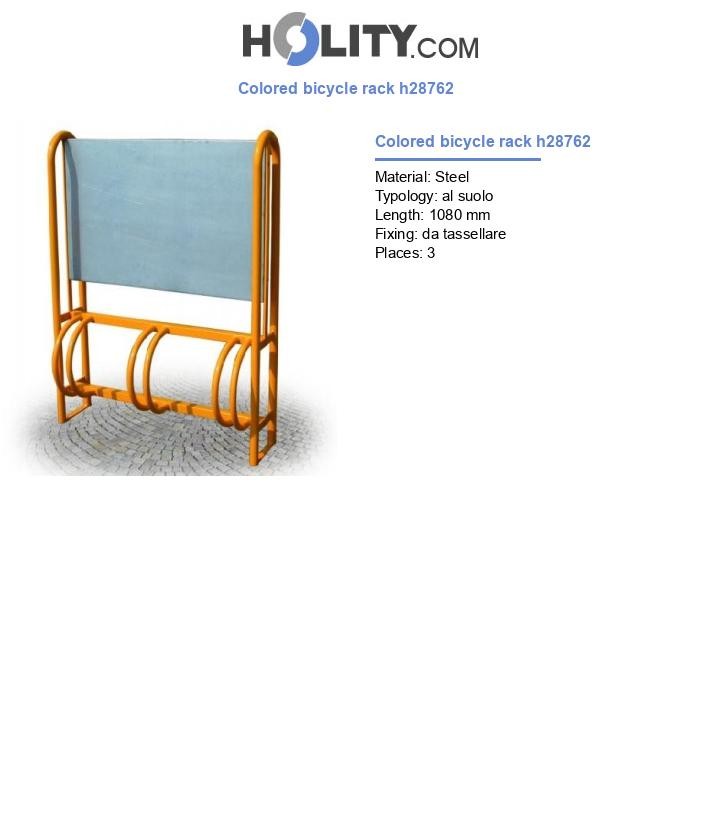 Colored bicycle rack h28762