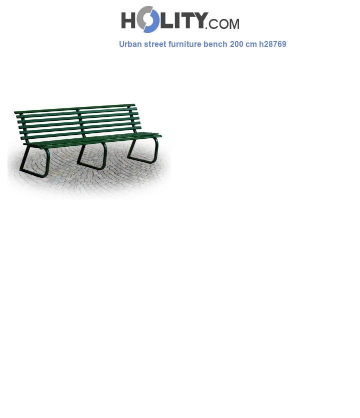 Urban street furniture bench 200 cm h28769