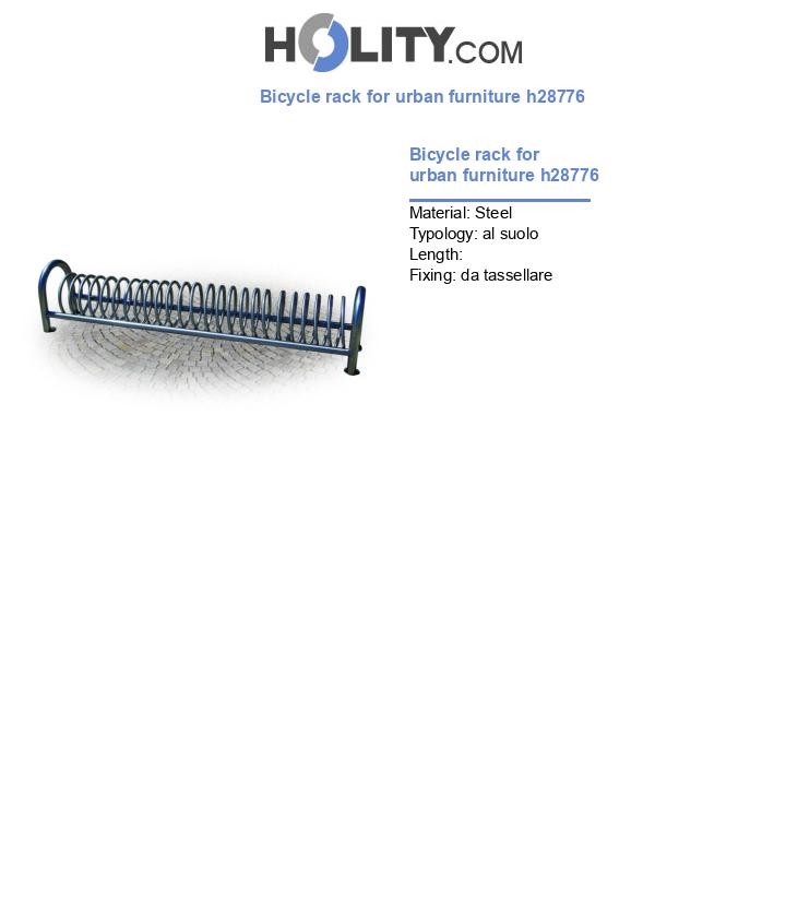 Bicycle rack for urban furniture h28776