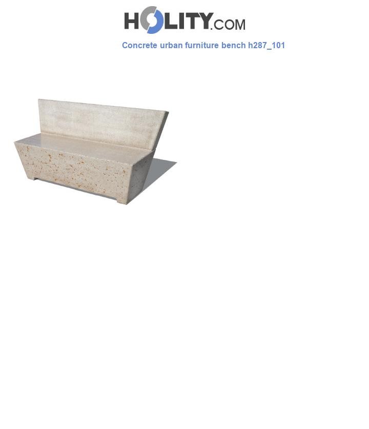 Concrete urban furniture bench h287_101