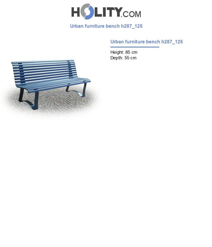 Urban furniture bench h287_125