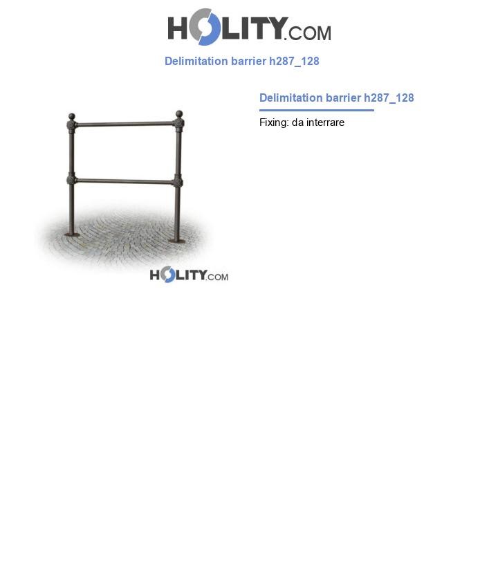 Delimitation barrier h287_128