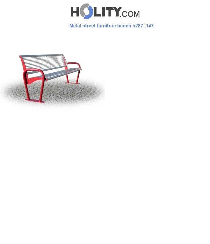 Metal street furniture bench h287_147