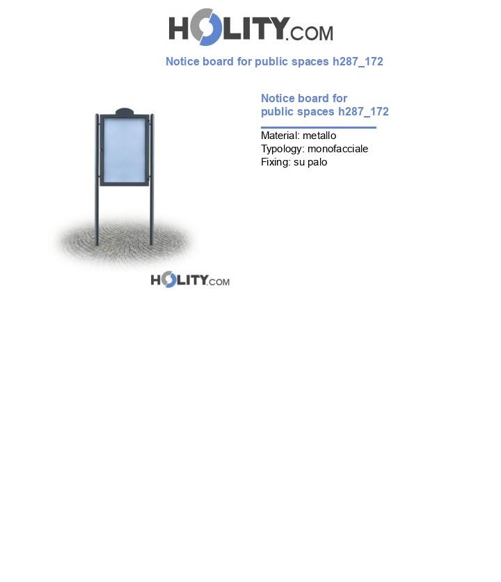 Notice board for public spaces h287_172