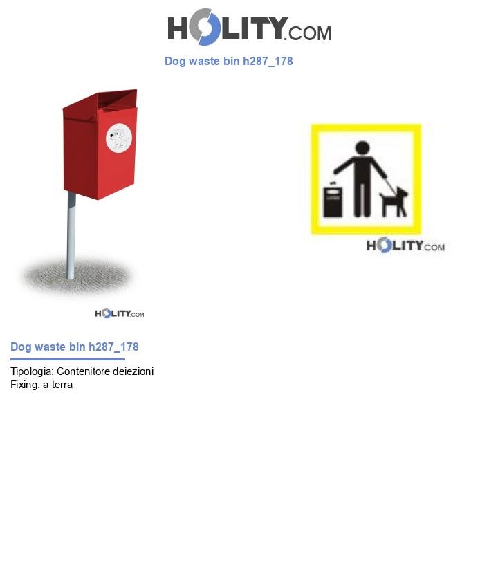 Dog waste bin h287_178