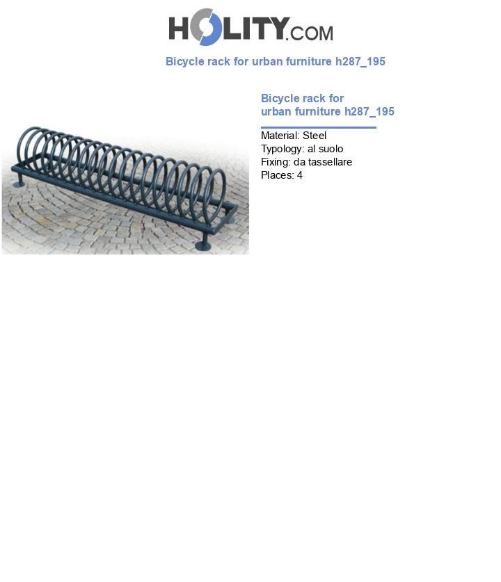 Bicycle rack for urban furniture h287_195