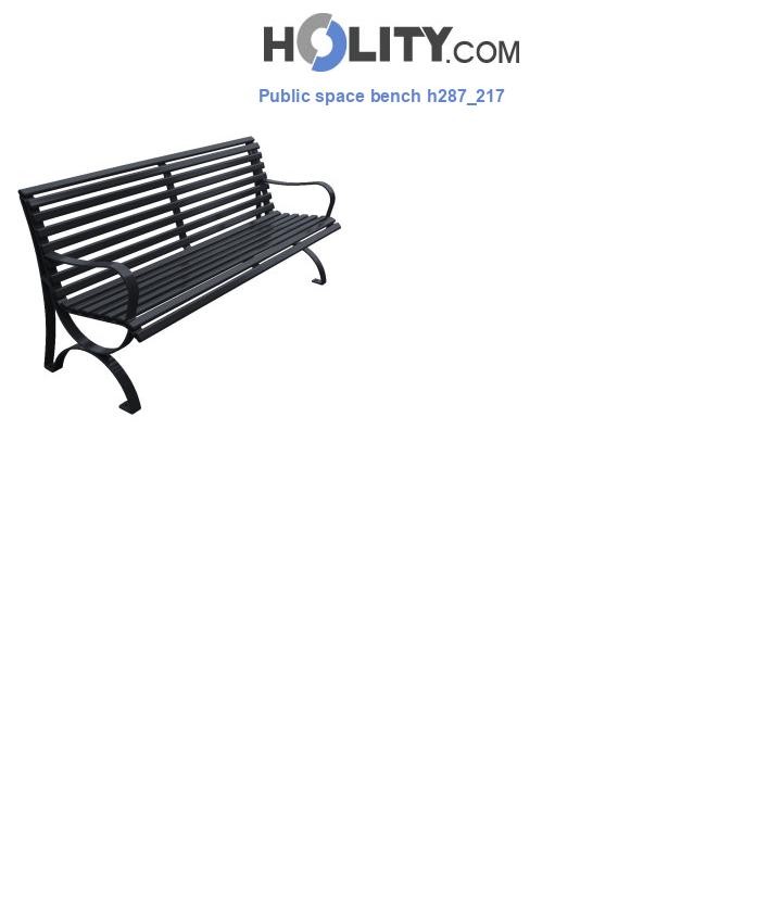 Public space bench h287_217