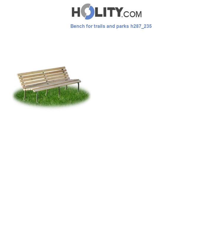 Bench for trails and parks h287_235