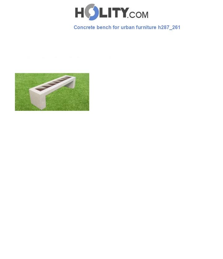 Concrete bench for urban furniture h287_261
