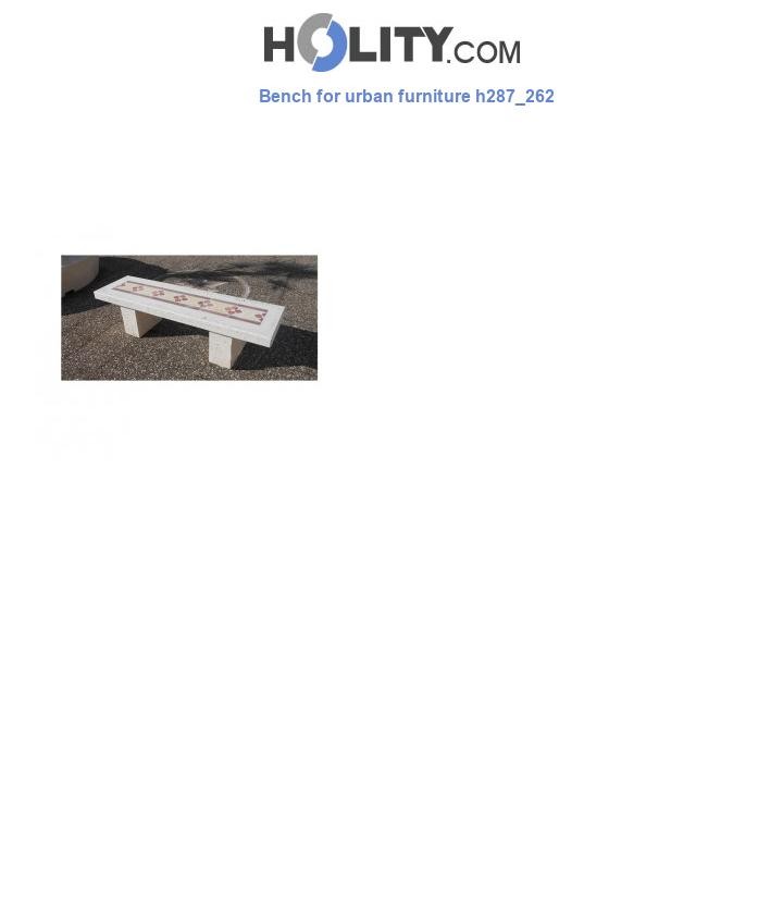 Bench for urban furniture h287_262