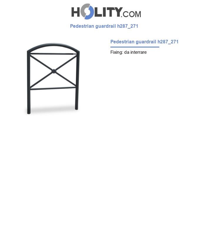 Pedestrian guardrail h287_271