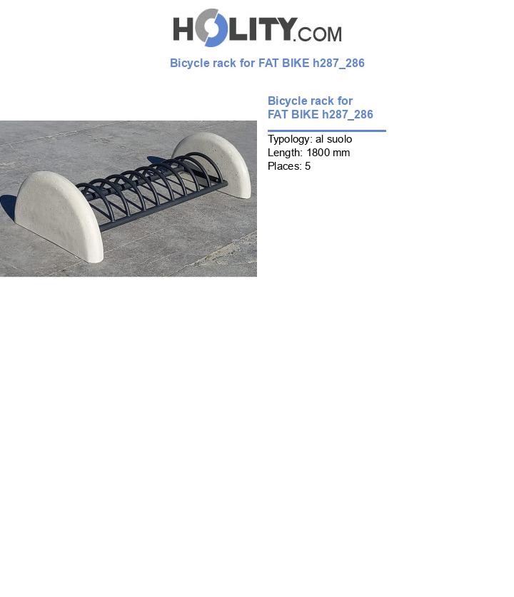 Bicycle rack for FAT BIKE h287_286