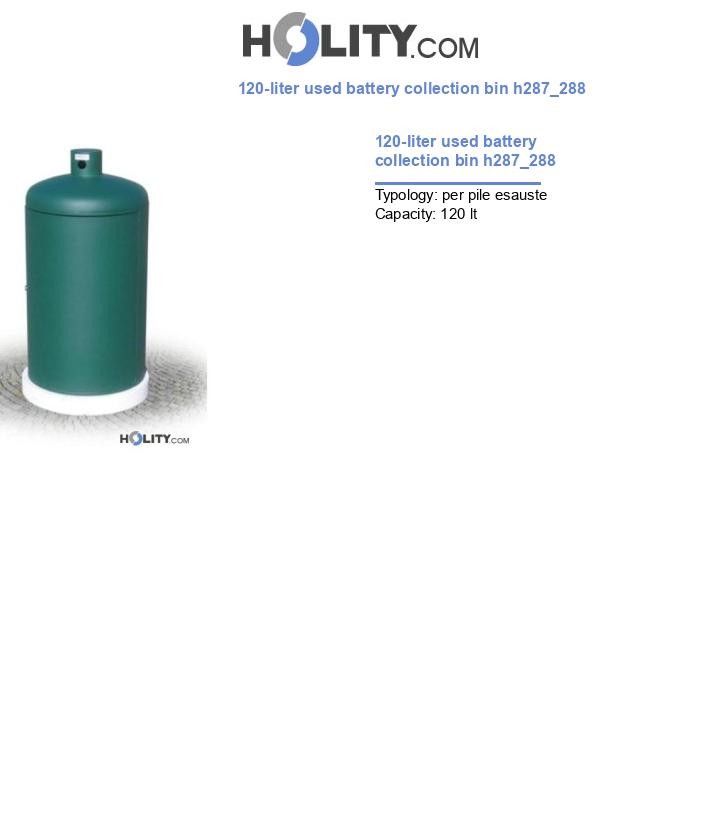 120-liter used battery collection bin h287_288