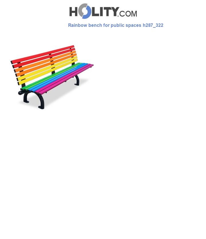 Rainbow bench for public spaces h287_322