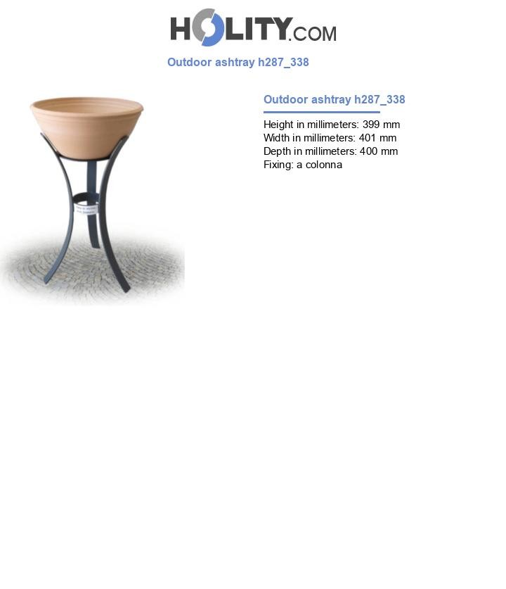 Outdoor ashtray h287_338