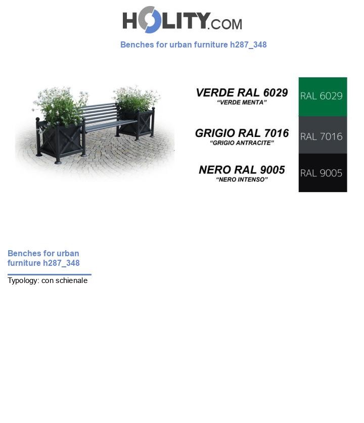 Benches for urban furniture h287_348
