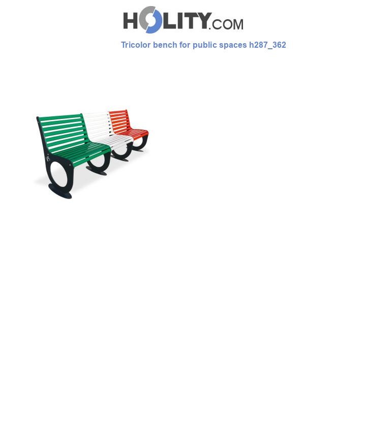 Tricolor bench for public spaces h287_362