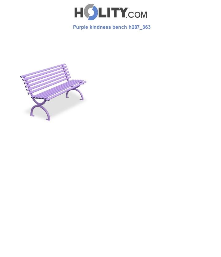 Purple kindness bench h287_363