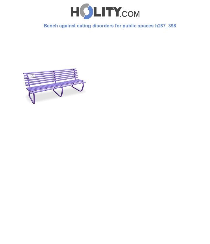 Bench against eating disorders for public spaces h287_398