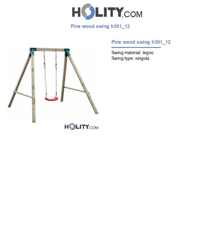 Pine wood swing h301_12