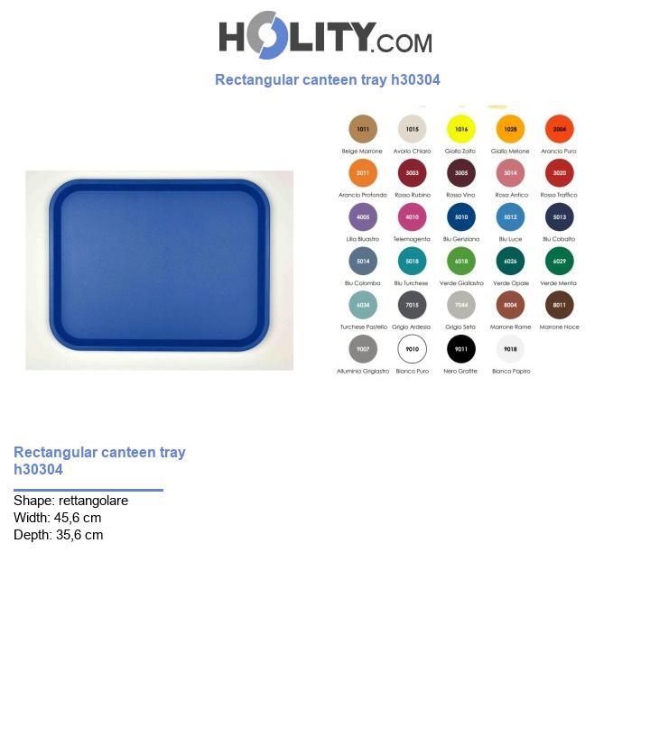 Rectangular canteen tray h30304