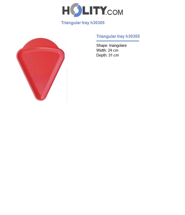 Triangular tray h30305
