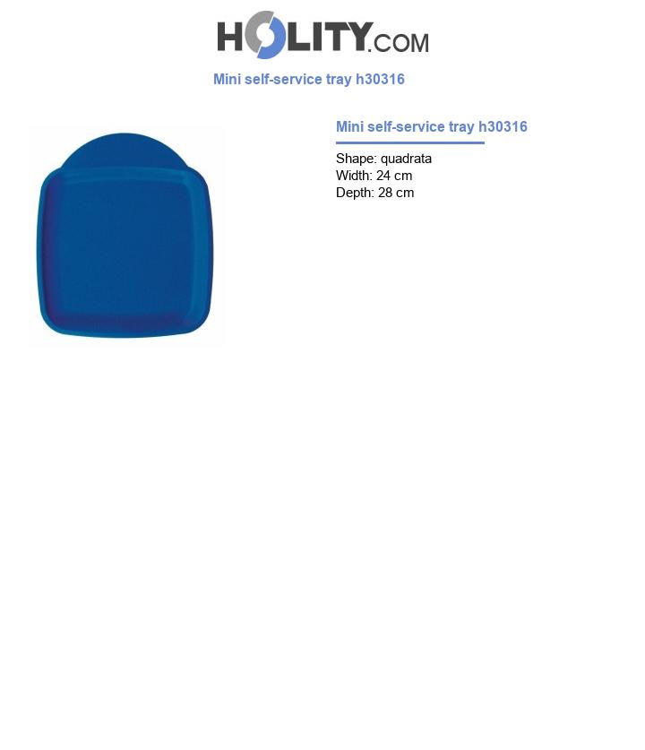 Mini self-service tray h30316