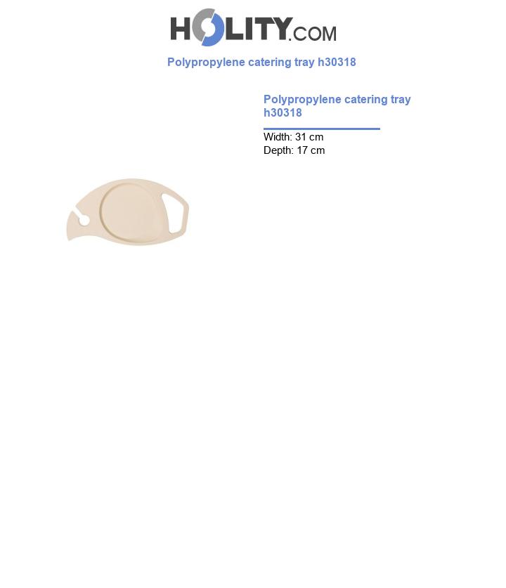 Polypropylene catering tray h30318