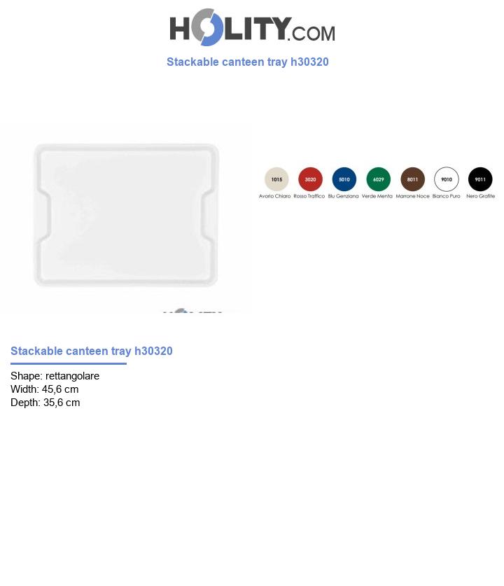 Stackable canteen tray h30320