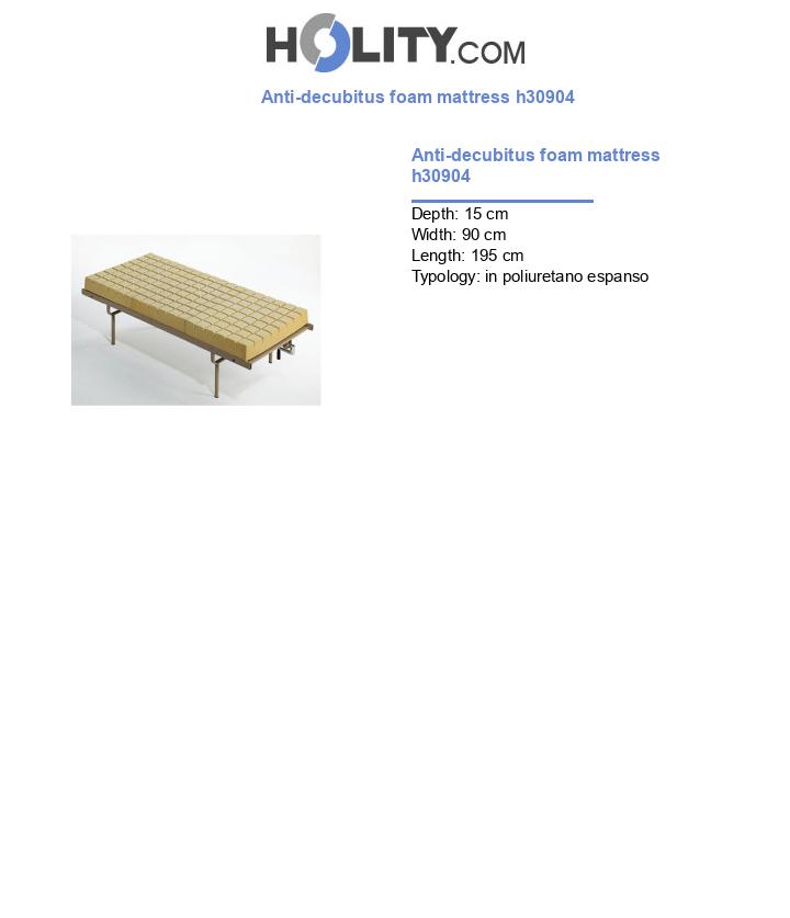 Anti-decubitus foam mattress h30904
