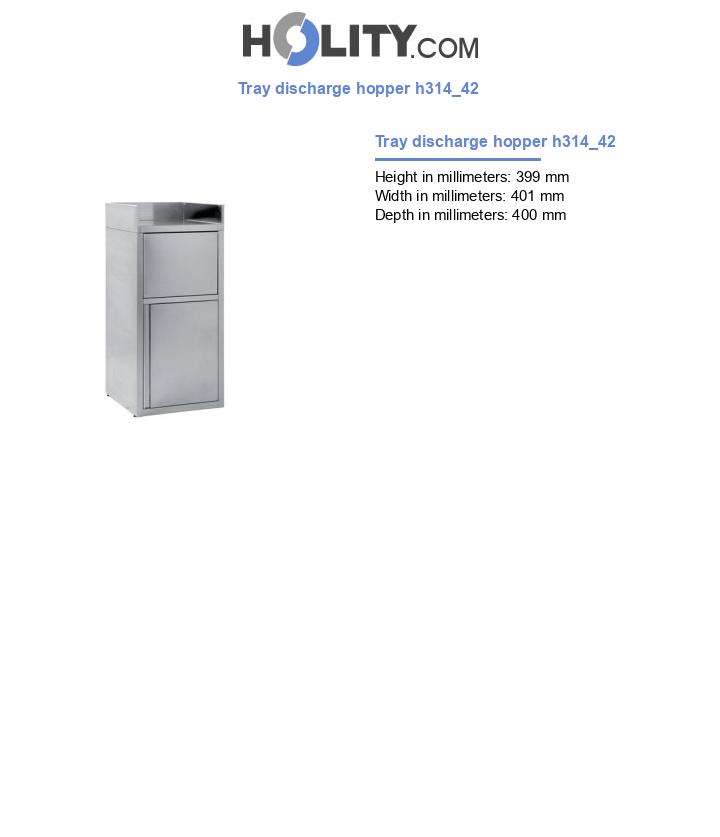 Tray discharge hopper h314_42