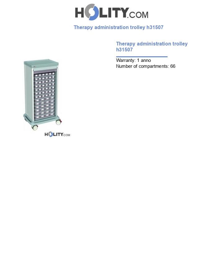 Therapy administration trolley h31507