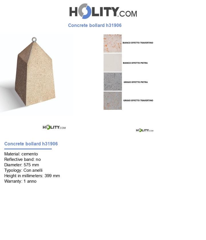 Concrete bollard h31906