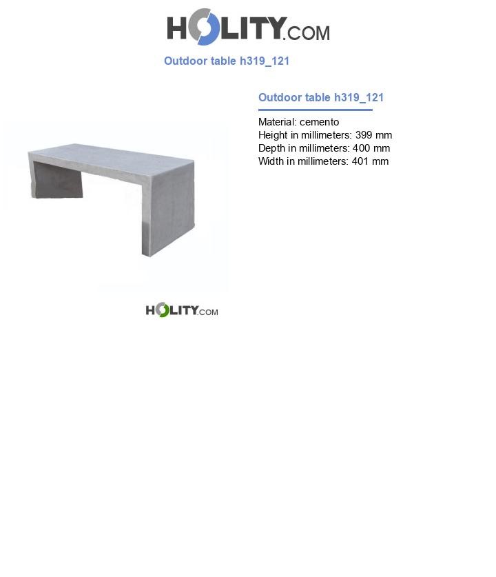 Outdoor table h319_121