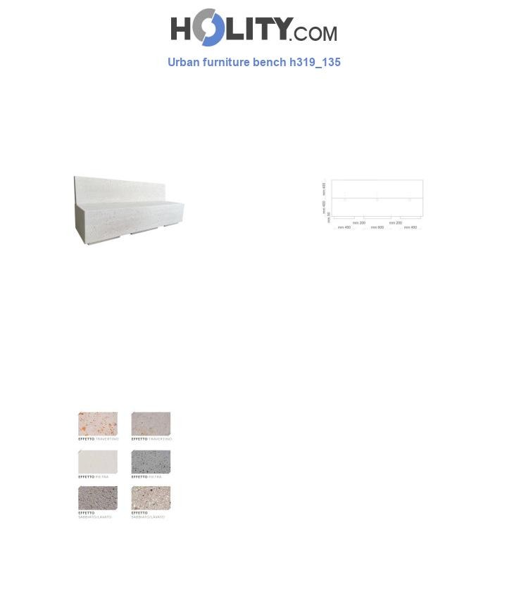 Urban furniture bench h319_135