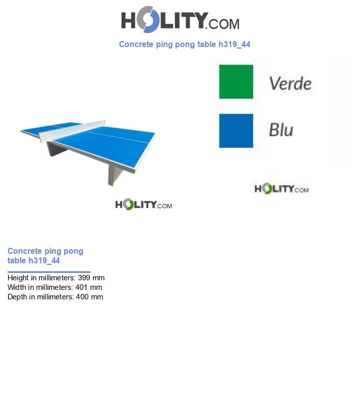 Concrete ping pong table h319_44