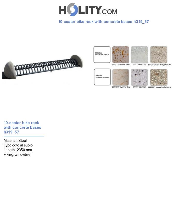 10-seater bike rack with concrete bases h319_57