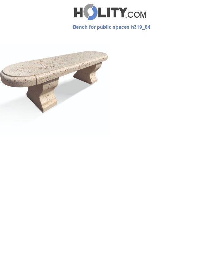 Bench for public spaces h319_84
