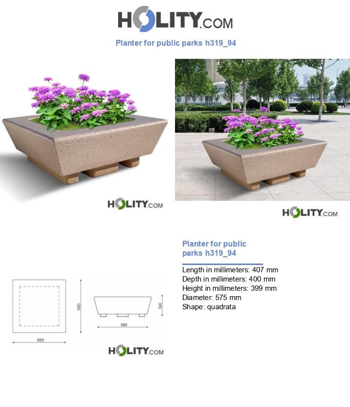 Planter for public parks h319_94