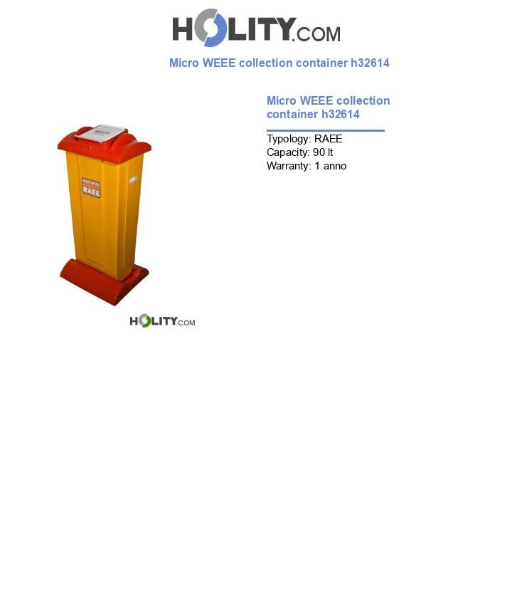 Micro WEEE collection container h32614